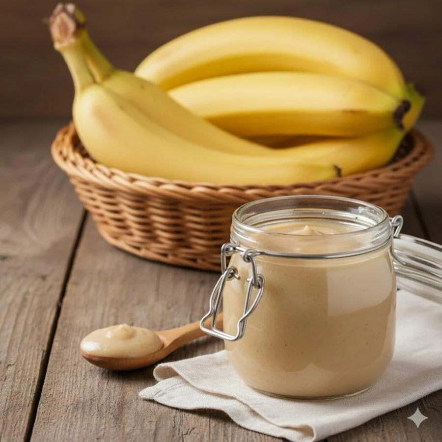 Aseptic banana puree from SNR Foods with ripe Cavendish bananas